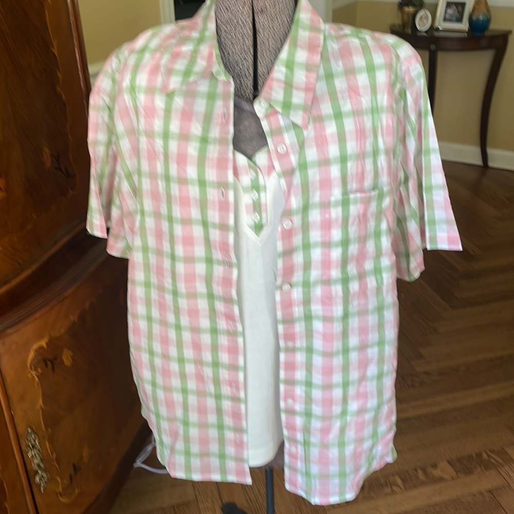 NWT, Palm Beach Garden pattern, two piece set size 16 W by Alfred Dunner
